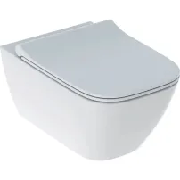 Set vas wc suspendat si capac slim softclose Geberit Smyle Square Rimfree
