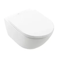 Set vas WC suspendat Villeroy&Boch Subway 3.0 CeramicPlus TwistFlush alb cu capac softclose