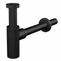 Sifon lavoar negru Alca A400BLACK DN32 metalic