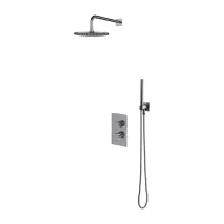 Sistem de dus incastrat cu baterie termostata Omnires Contour si para cu 1 functie