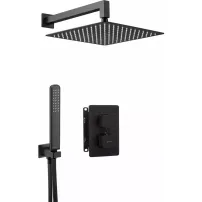 Sistem de dus incastrat Deante Box negru mat