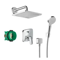 Sistem de dus incastrat Hansgrohe Crometta E 240 crom lucios