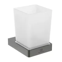 Suport periute de dinti Ideal Standard Atelier Conca patrat gri Magnetic Grey
