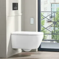 Vas wc suspendat Villeroy&Boch ViClean-I 100 cu functie de bideu electric alb alpin