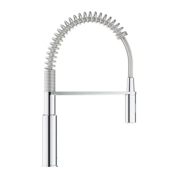 Baterie bucatarie cu pipa flexibila Grohe Get crom lucios picture - 5