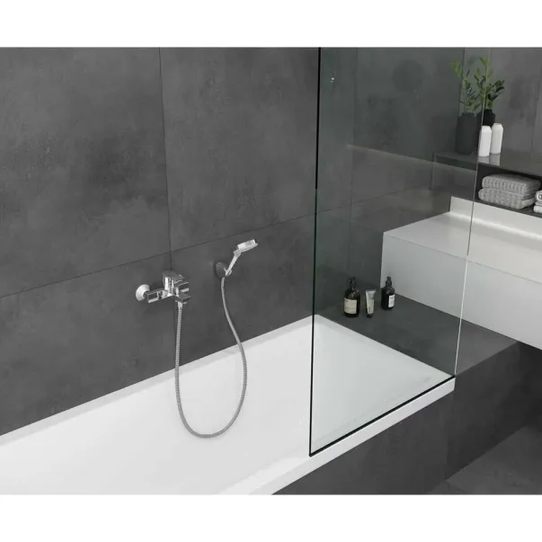 Baterie cada - dus Hansgrohe Vernis Shape monocomanda crom lucios picture - 2