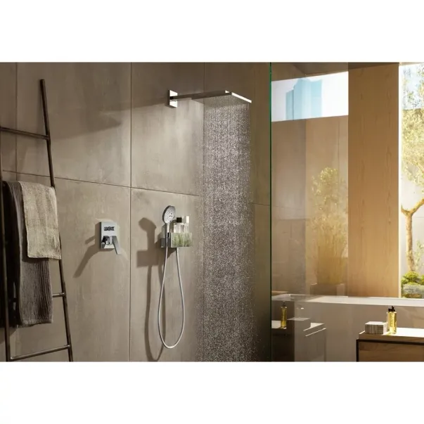 Baterie cada - dus Hansgrohe Metropol incastrata crom picture - 5