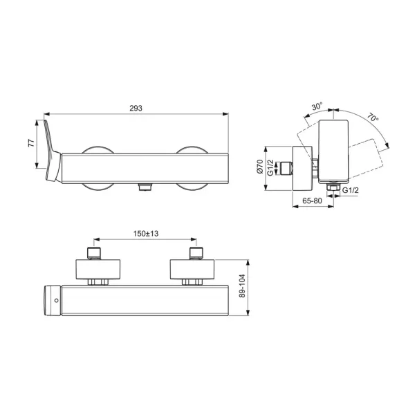 Baterie dus Ideal Standard Atelier Conca auriu periat monocomanda picture - 7
