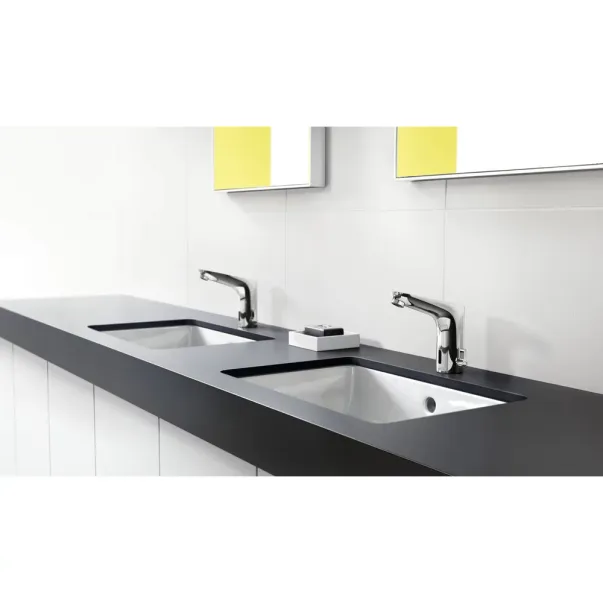 Baterie lavoar electronica Hansgrohe Focus 130 alimentare la retea crom picture - 2