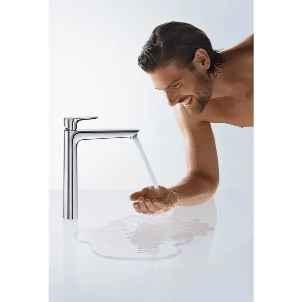 Baterie lavoar inalta Hansgrohe Talis E 240 crom lucios monocomanda picture - 2