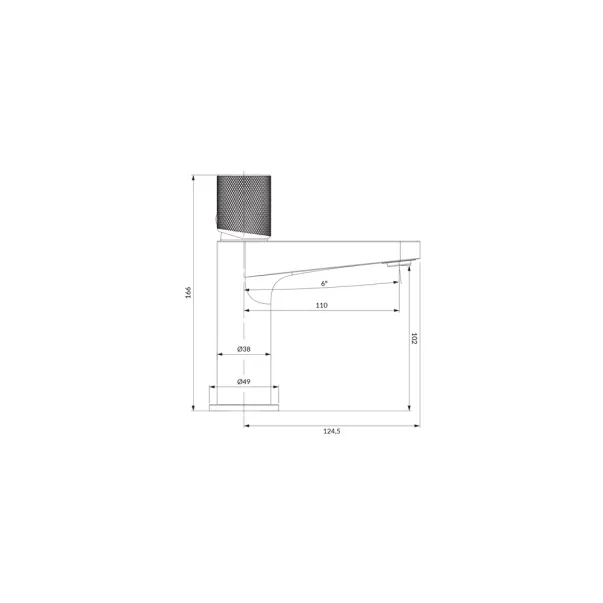Baterie lavoar Omnires Contour antracit picture - 4