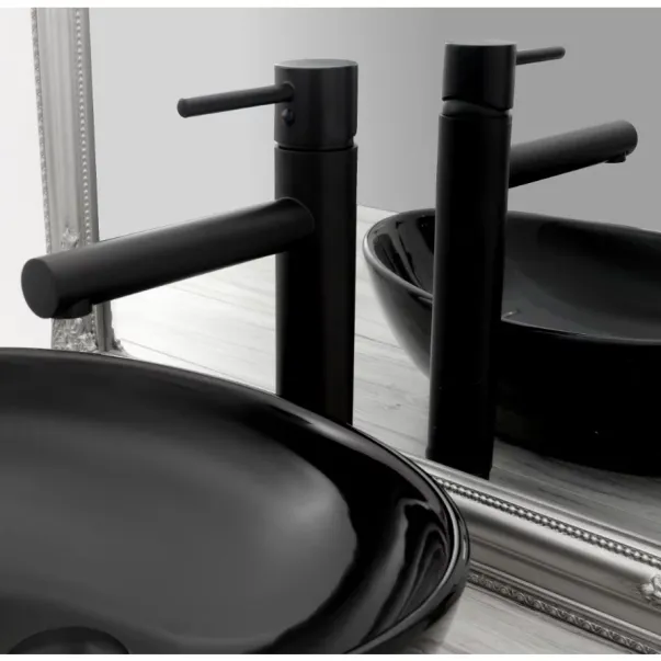 Baterie pentru lavoar pe blat Rea Tess negru mat picture - 2