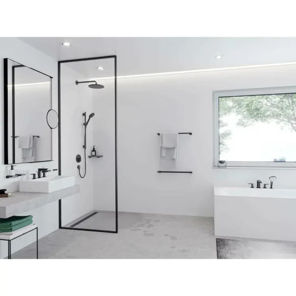 Brat de dus Hansgrohe 389 mm bronz periat picture - 3