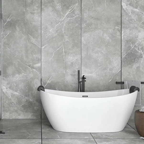 Cada freestanding Besco Ayla 170x80 cm alb lucios picture - 2