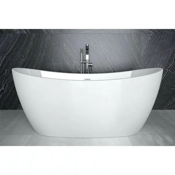 Cada freestanding Besco Ayla 170x80 cm alb lucios picture - 7