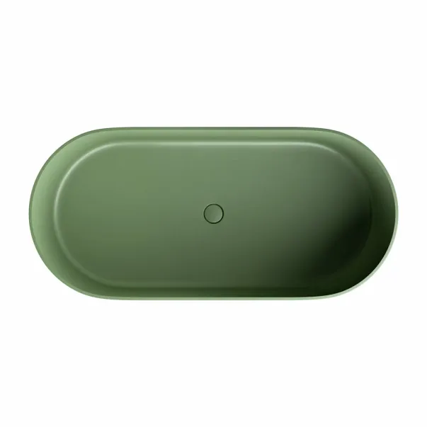 Cada freestanding Omnires Ovo M+ olive 160x75 cm picture - 2