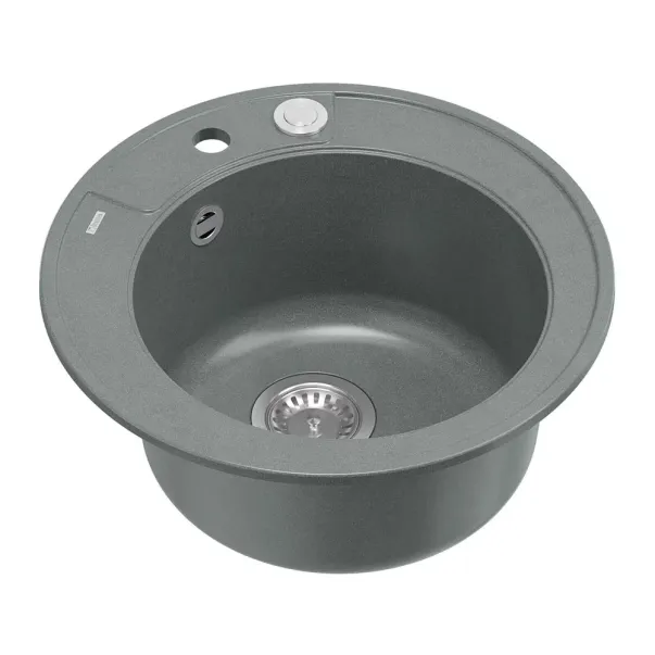 Chiuveta compozit incastrata Quadron Unique Morgan 210 gri - inox 51 cm picture - 2