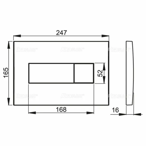 Clapeta de actionare Alca Senzor Antivandal M370S alb picture - 4