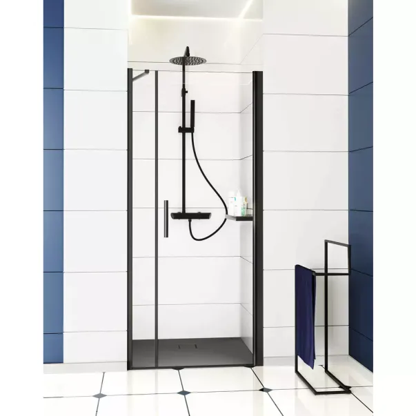 Coloana de dus cu baterie monocomanda negru mat Deante Arnika picture - 5