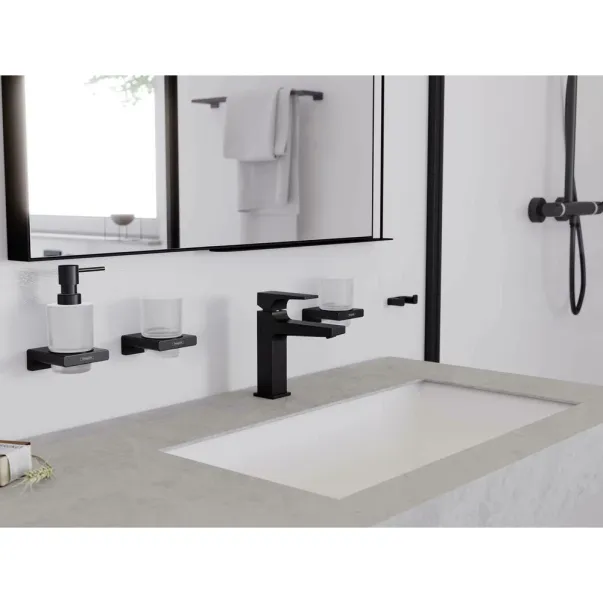 Cuier dublu Hansgrohe AddStoris negru mat picture - 4