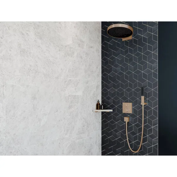 Etajera dus de colt Hansgrohe AddStoris bronz periat picture - 2