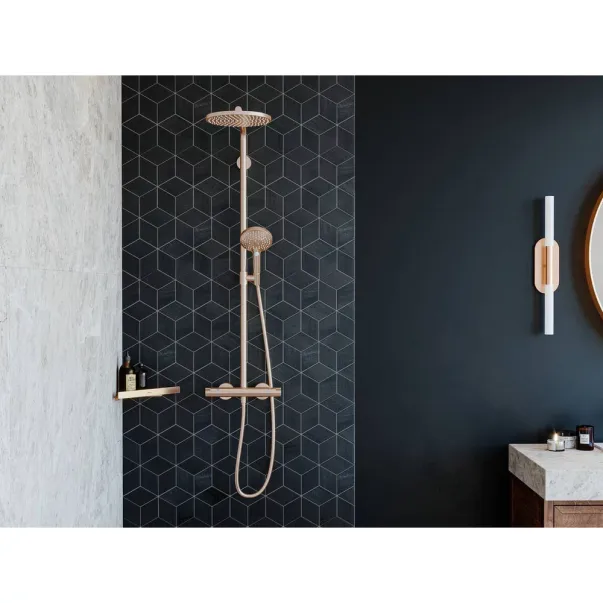 Etajera dus de colt Hansgrohe AddStoris bronz periat picture - 4