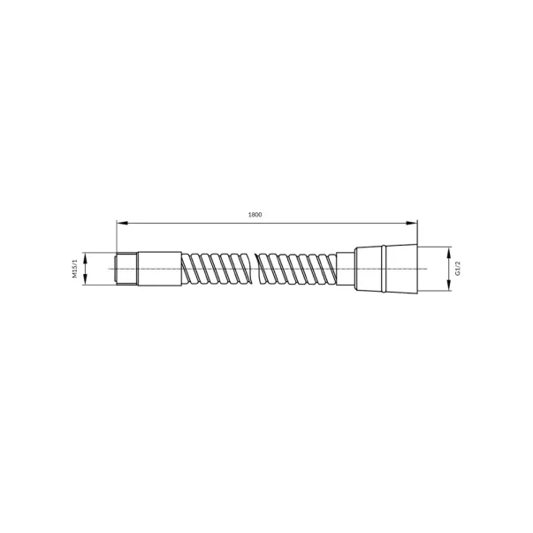 Furtun flexibil baterie baie/bucatarie Omnires  auriu picture - 2