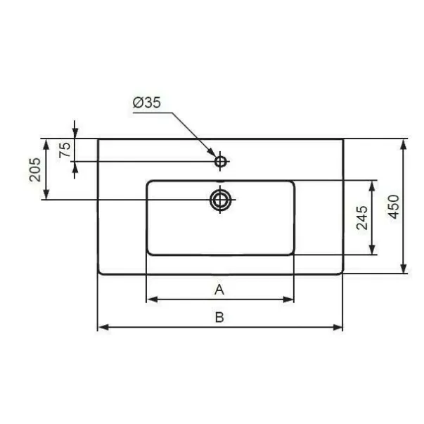Lavoar pe mobilier Ideal Standard Tempo 81.5 cm picture - 3
