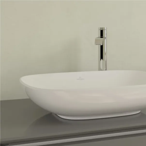Lavoar pe blat Villeroy&Boch Loop&Friends dreptunghiular alb 56 cm picture - 5