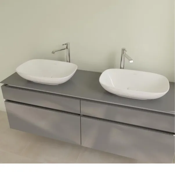 Lavoar pe blat Villeroy&Boch Loop&Friends dreptunghiular alb 56 cm picture - 7