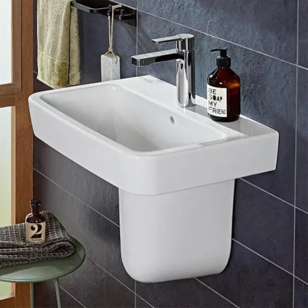 Lavoar suspendat Villeroy&Boch O.Novo 55 cm alb picture - 3