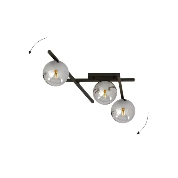 Lustra Emibig Smart 3 negru/grafit picture - 4