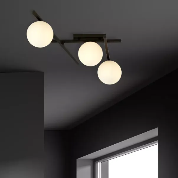 Lustra Emibig Smart 3 negru/opal picture - 3