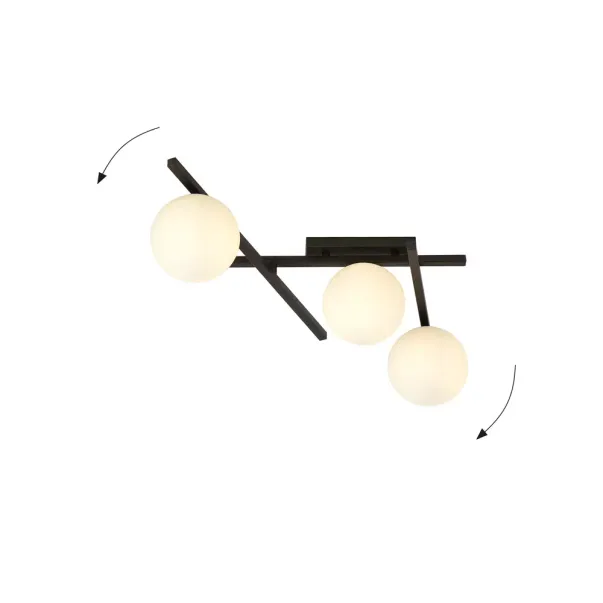 Lustra Emibig Smart 3 negru/opal picture - 4