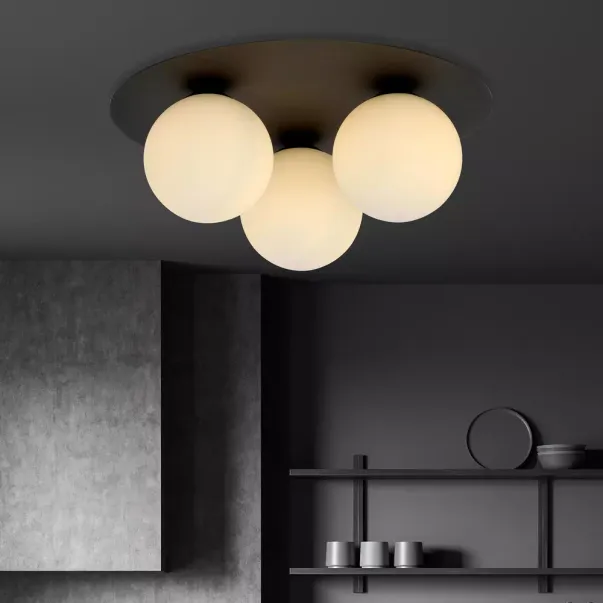 Lustra Emibig Solar 3 negru/opal picture - 3