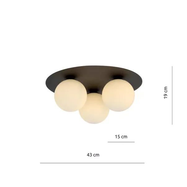 Lustra Emibig Solar 3 negru/opal picture - 5