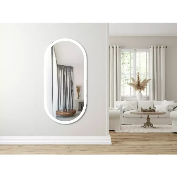 Oglinda cu iluminare Led Venti Elipson 60 cm x 120 cm picture - 3
