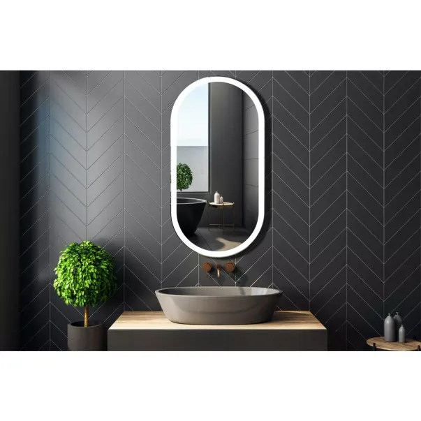 Oglinda cu iluminare Led Venti Elipson 60 cm x 120 cm picture - 4