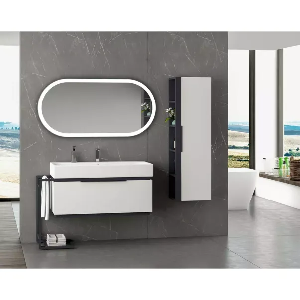 Oglinda cu iluminare Led Venti Elipson 60 cm x 120 cm picture - 5