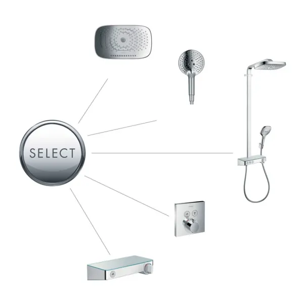 Para de dus Hansgrohe Raindance Select S 120 auriu lucios 3 functii picture - 4