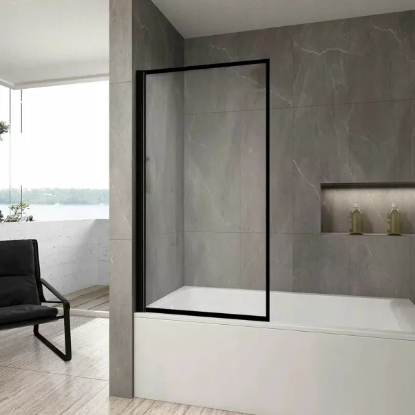 Paravan de cada Rea Lagos negru 80x140 cm mobil picture - 5