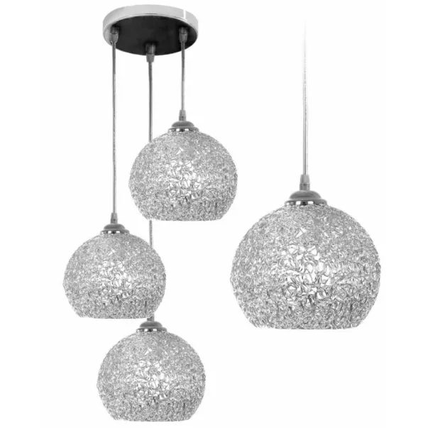 Pendul 3 brate forma sferica metal crom Rea APP634-3CPR picture - 2