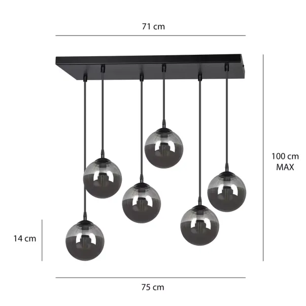 Pendul Emibig Cosmo 6 negru/grafit picture - 5