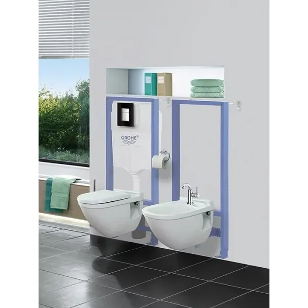 Set rezervor incastrat Grohe Rapid SL pentru vas WC cu clapeta cromata Skate Cosmopolitan picture - 2