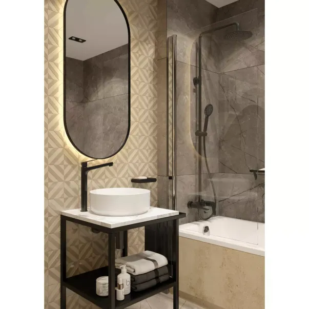 Savoniera Deante Round negru picture - 6