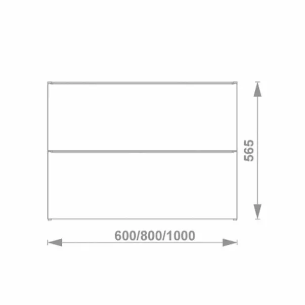 Set dulap baza suspendat Gala Shona alb 2 sertare blat 100 cm si dulap mediu picture - 3