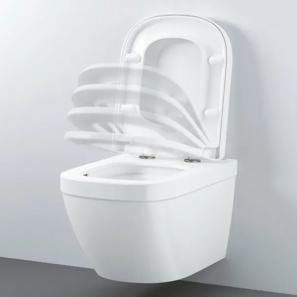 Set rezervor Grohe Rapid SL cu clapeta Skate Air alba si vas wc Grohe Euro Ceramic Triple Vortex capac soft close picture - 4