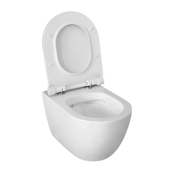 Set rezervor WC cu cadru incastrat Alca AM101/1120 si clapeta M775 alb plus vas WC Fluminia Minerva cu capac softclose alb picture - 8