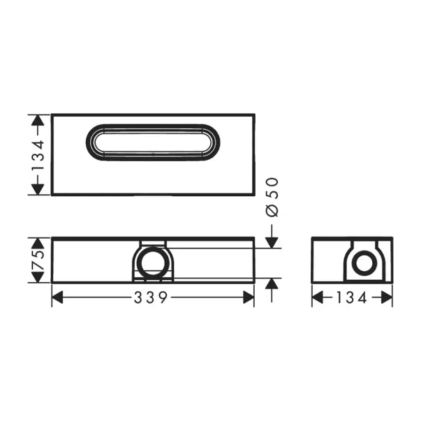 Set rigola pentru dus plus capac Hansgrohe RainDrain Flex ajustabil 80 cm crom lucios picture - 2