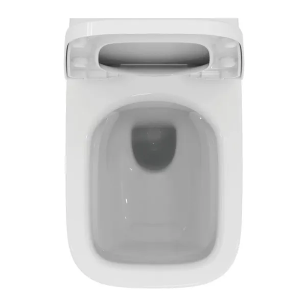 Set vas WC suspendat Ideal Standard I.life B cu capac slim softclose si set rezervor cu cadru incastrat si clapeta alba picture - 8